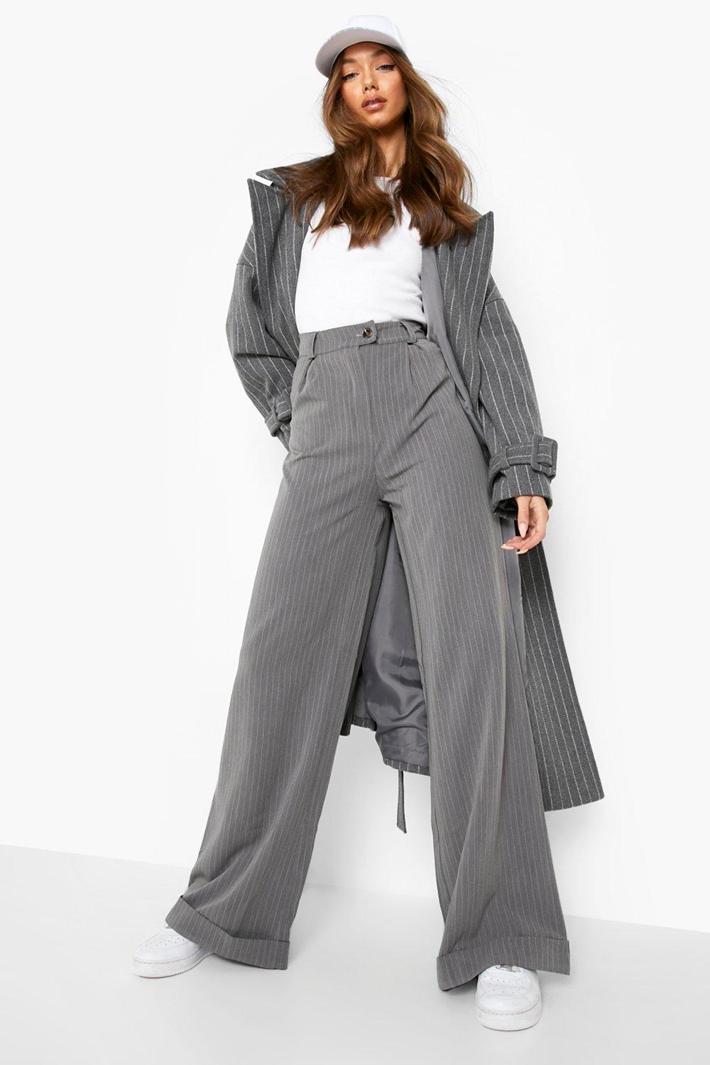 High waisted wide leg best sale striped pants