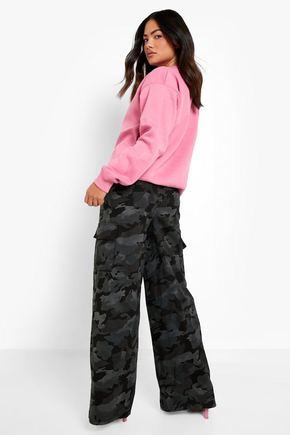 oversized camo cargo pants