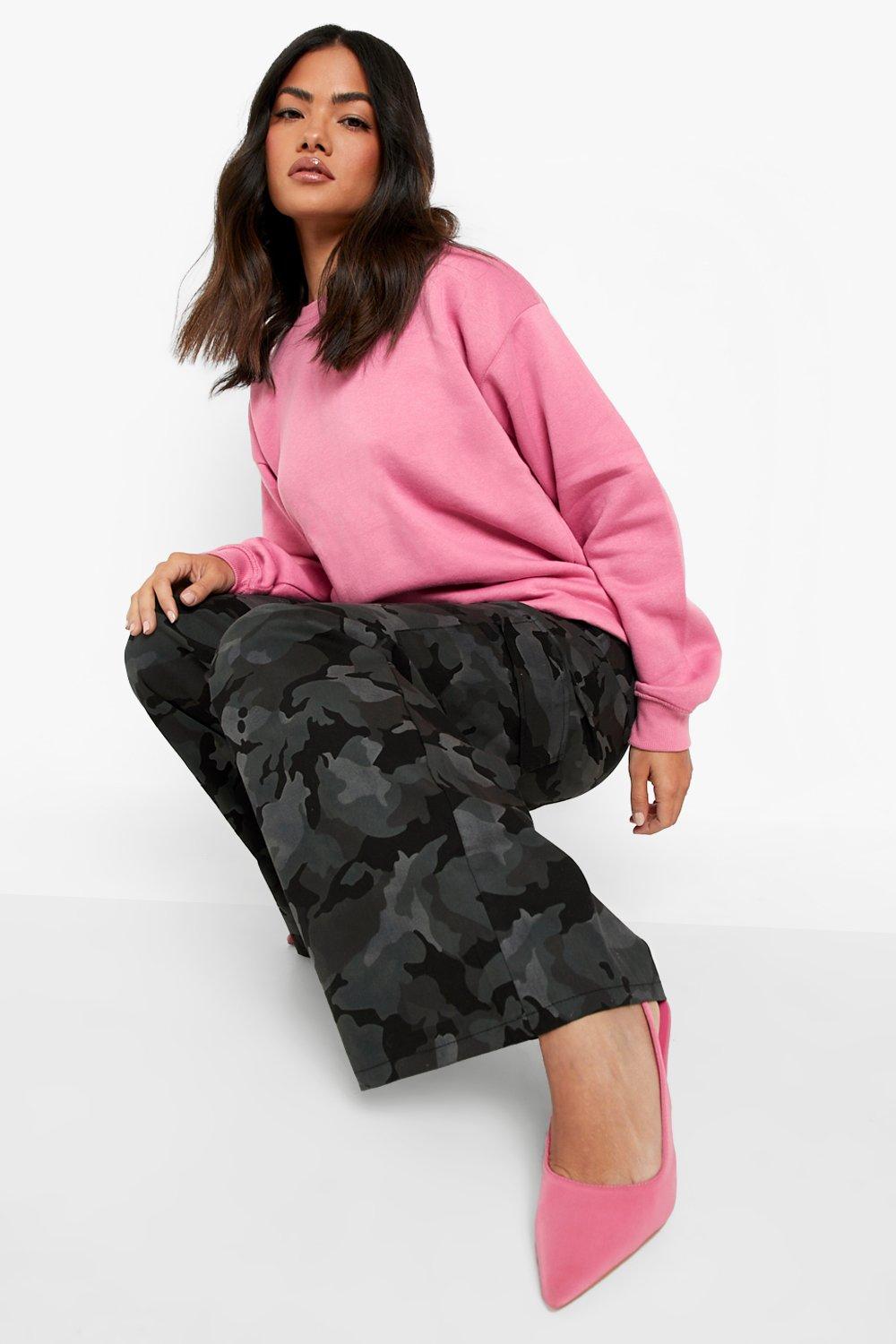 Pantaloni militari rosa on sale bershka