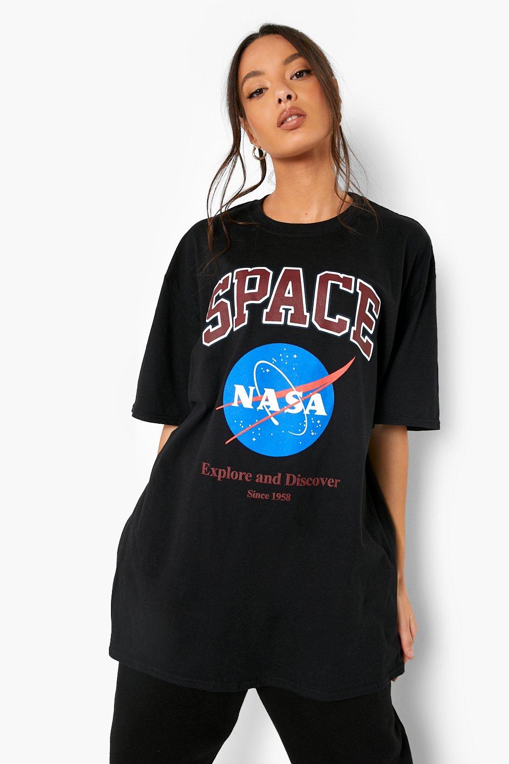 Nasa License Oversized T Shirt boohoo