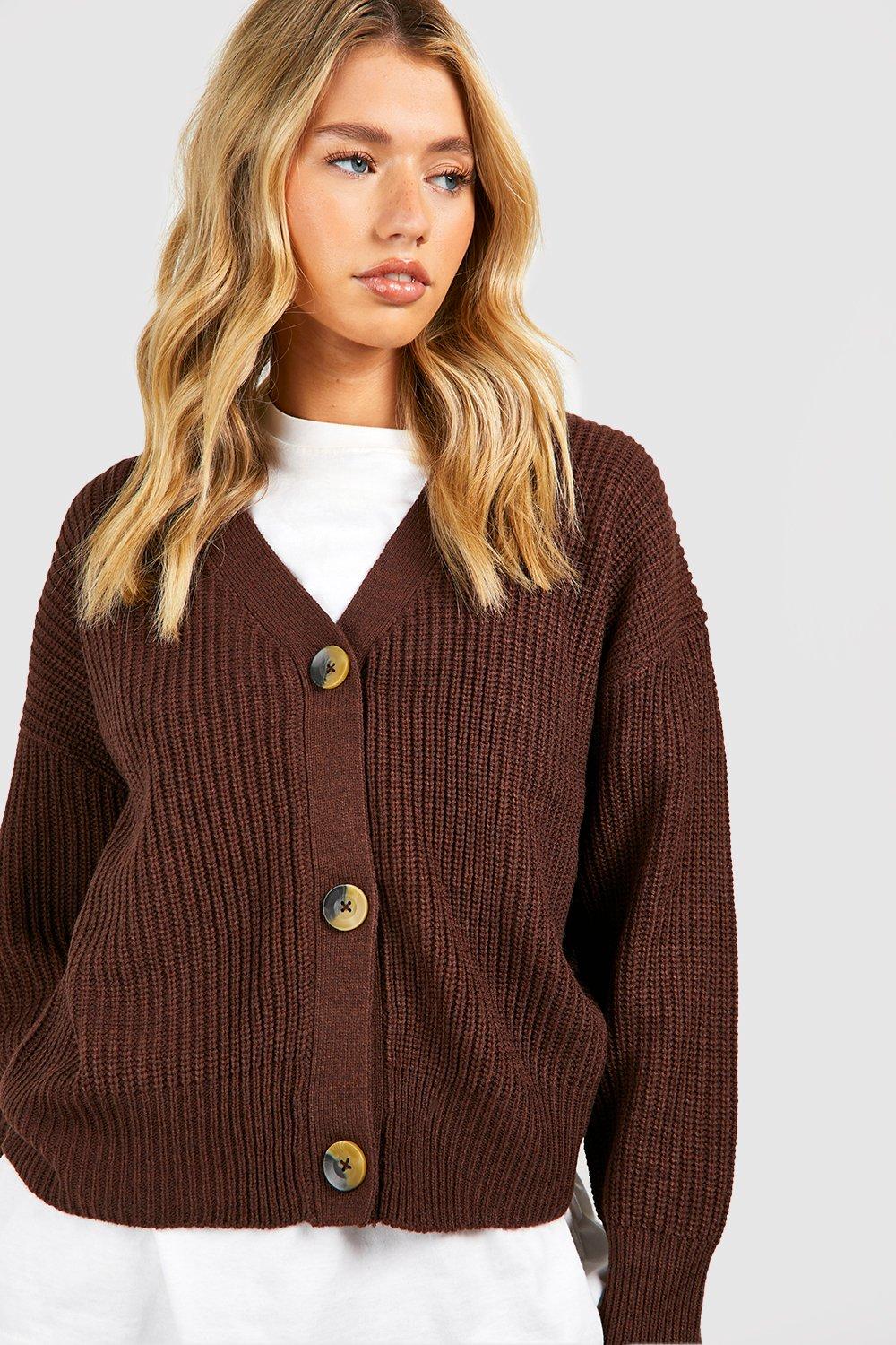 Women's basic hot sale cardigan