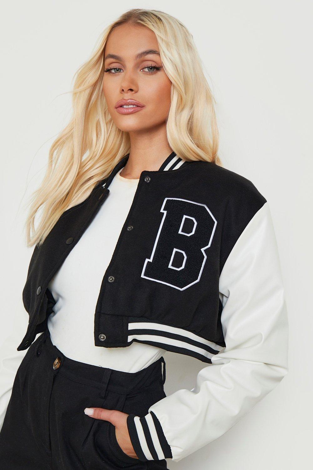 Baseball jacket boohoo hotsell