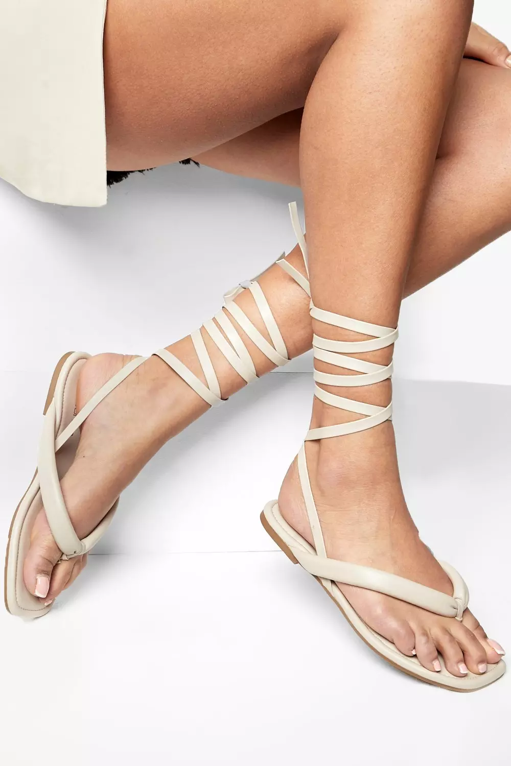 Wrap store toe sandals