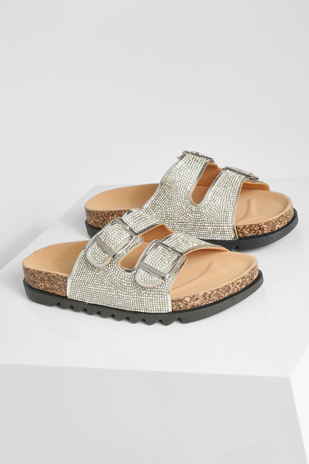 Buckle footbed online sandals