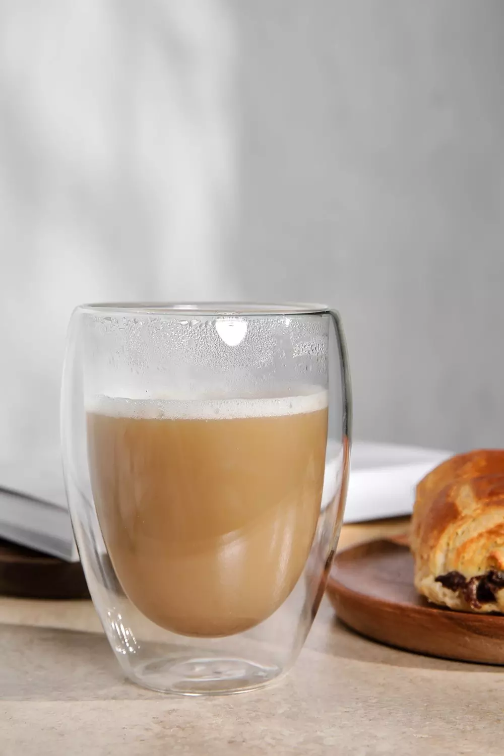 Clear Double Walled Latte Glass alternative image