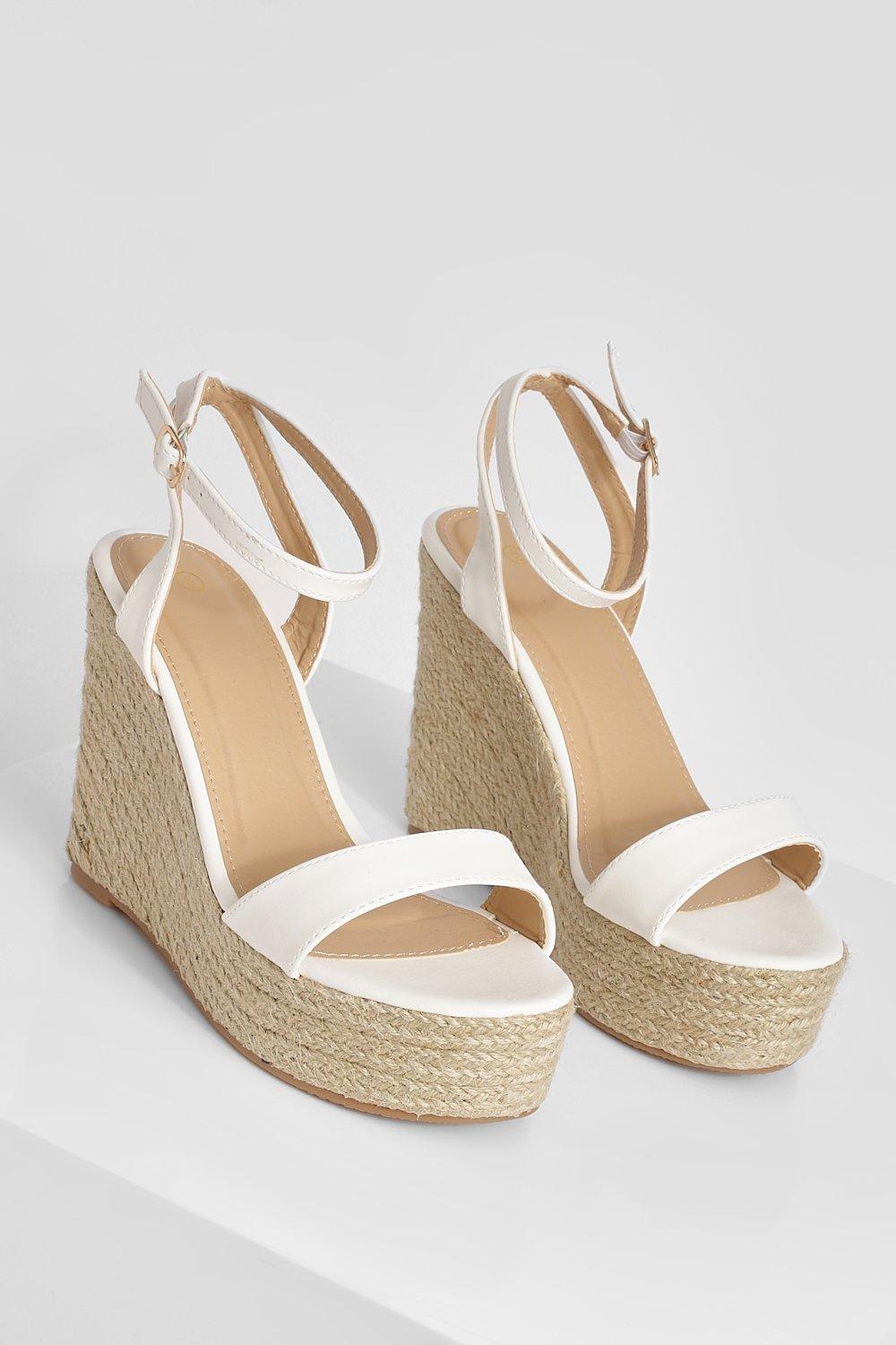 Boohoo ladies hot sale wedge sandals