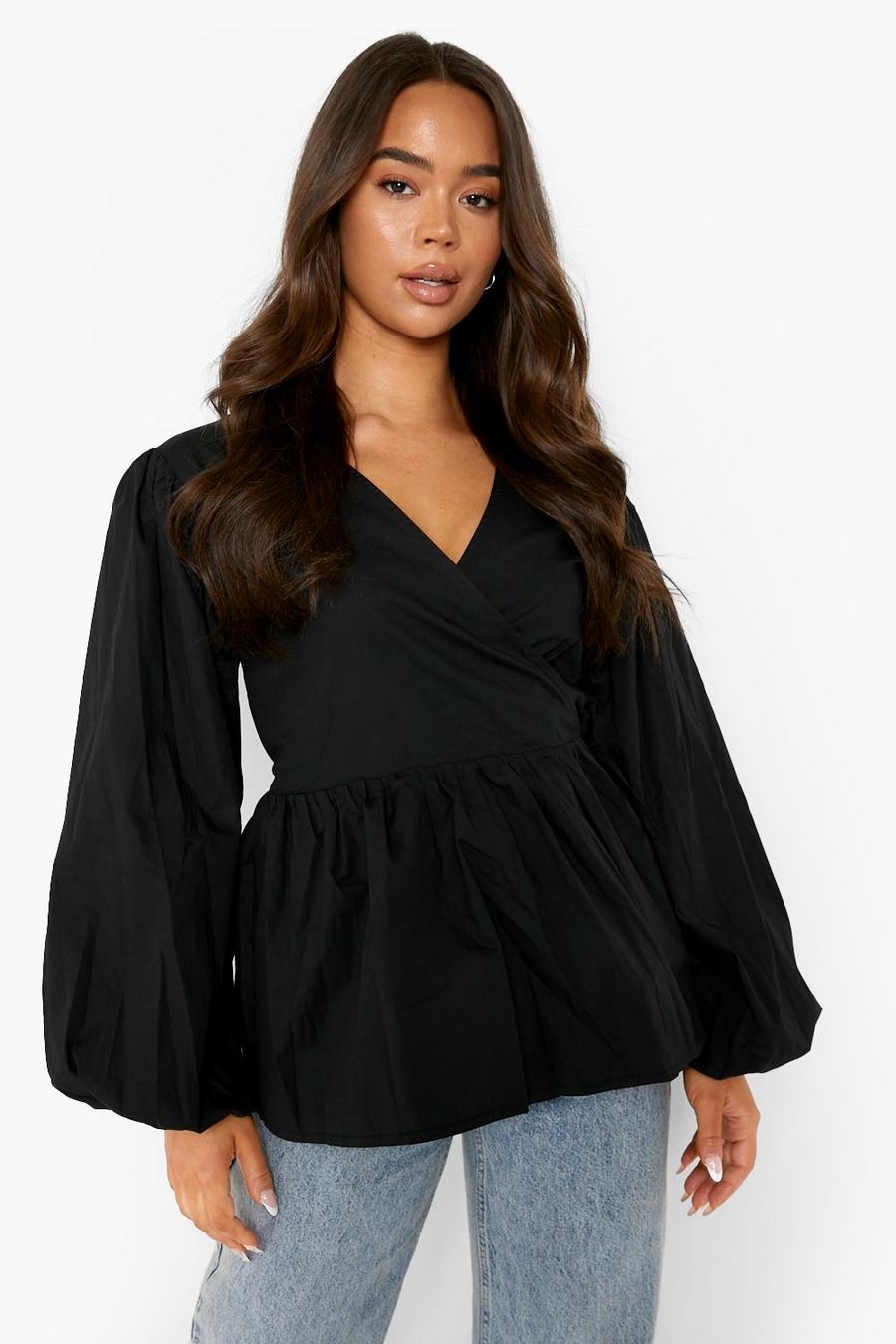 Wrap Tops | Wrap Over & Wrap Front Tops | boohoo UK