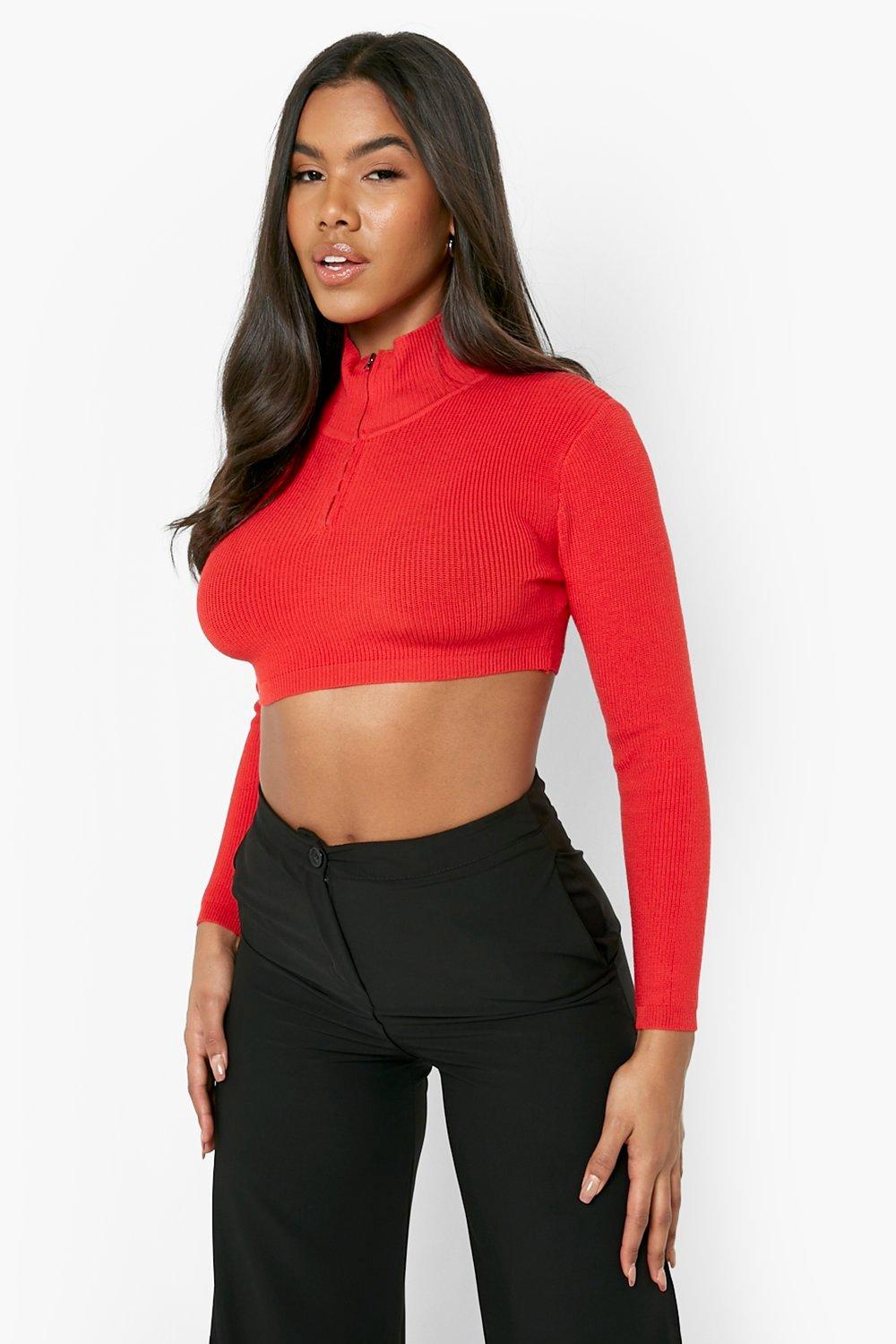 zip crop jumper