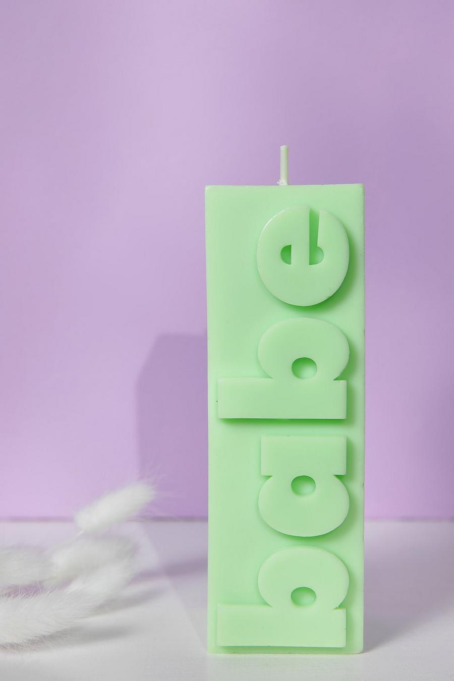 Green Flamingo Candles Babe Pillar Candle image number 1