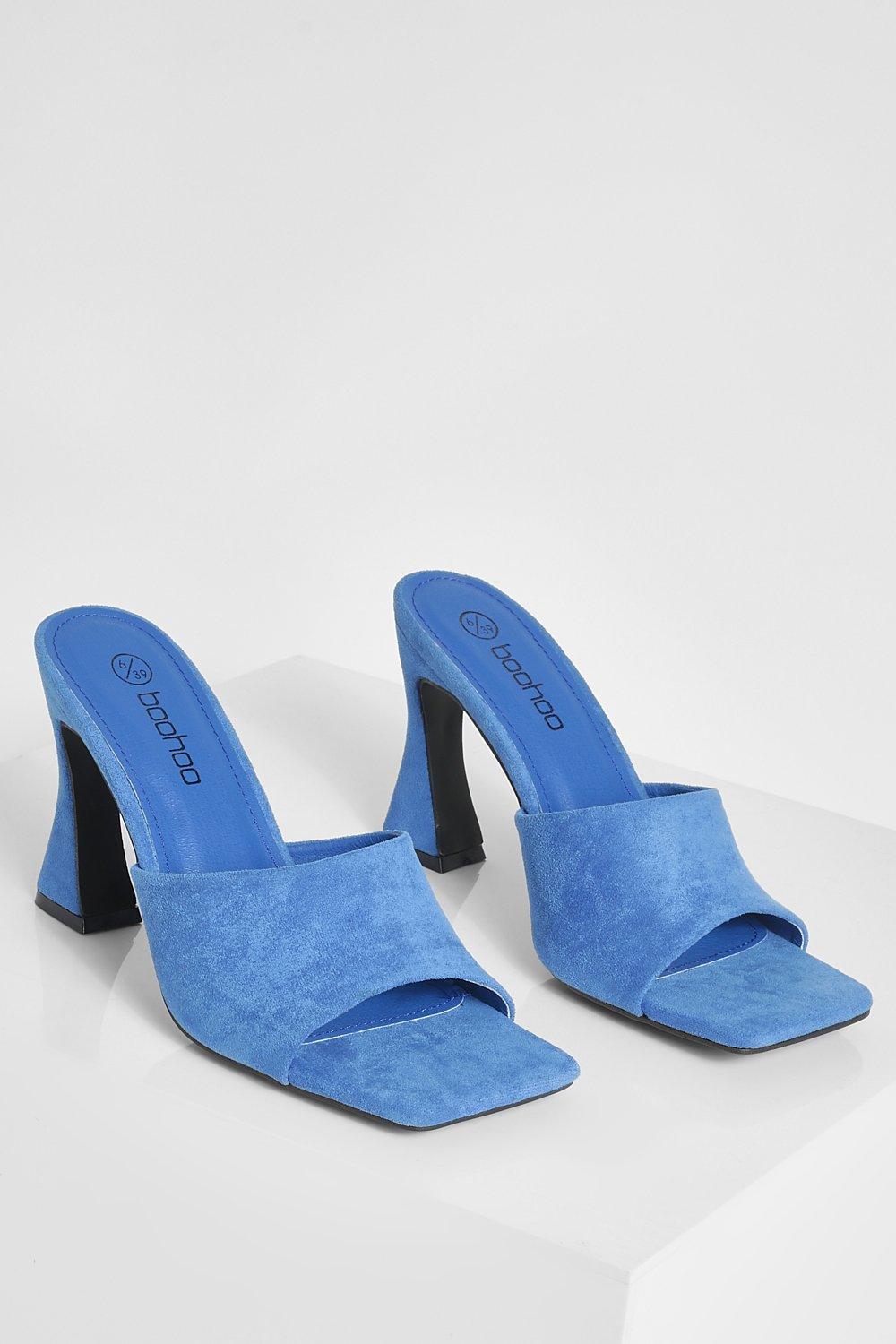 Sandalias mules online tacon