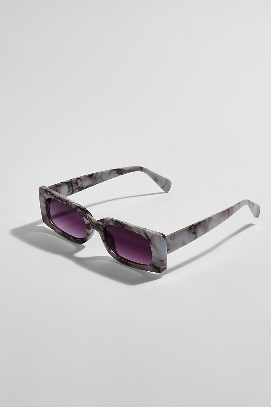 Blue Square Marble Sunglasses image number 1
