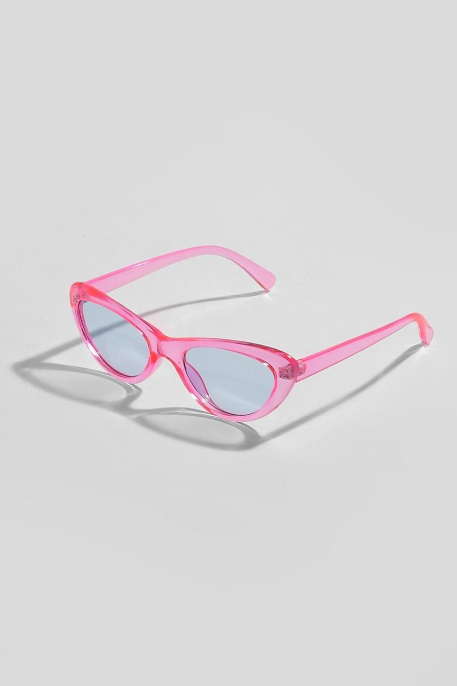 Pink Retro Style Cat Eye Sunglasses image number 1