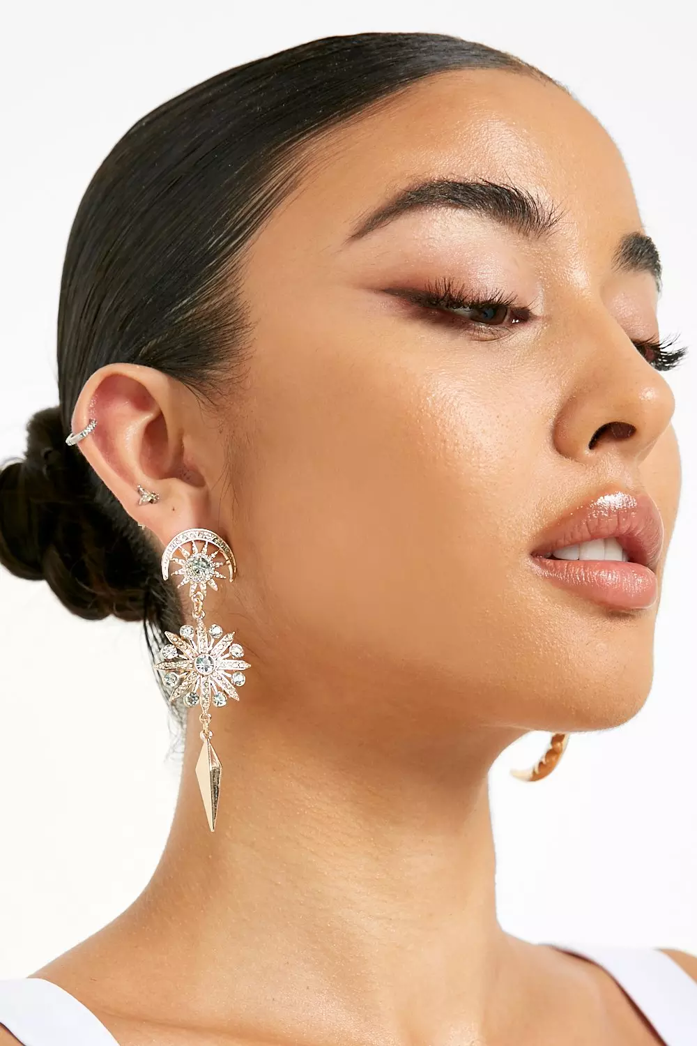 Diamante deals statement earrings