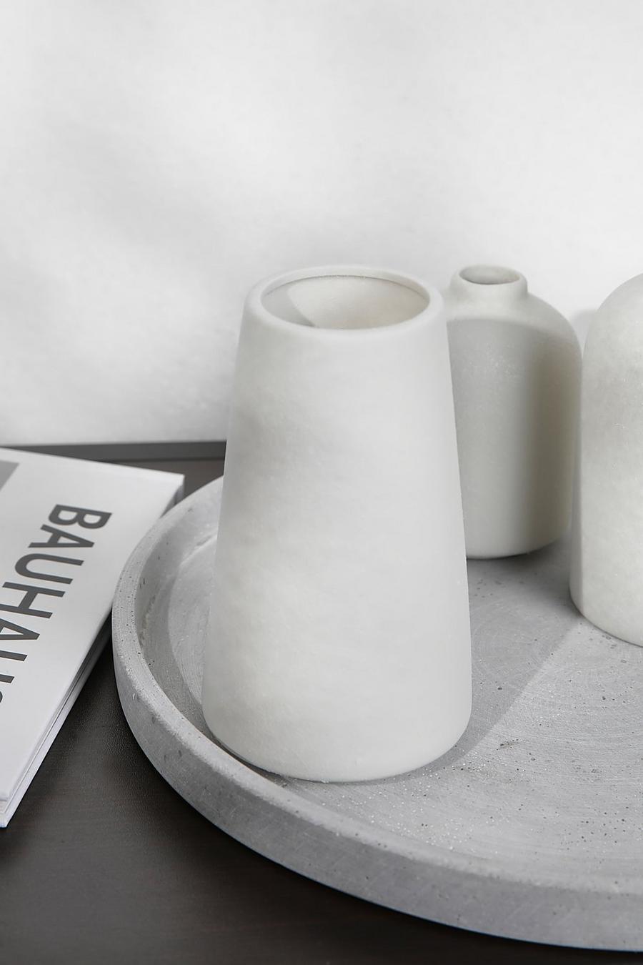 Keramik-Vase, Cream blanc