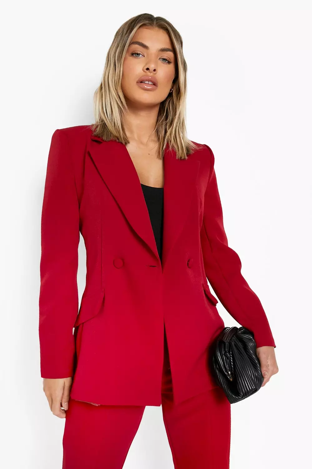 Nude Plunge Tailored Fitted Blazer alternative image