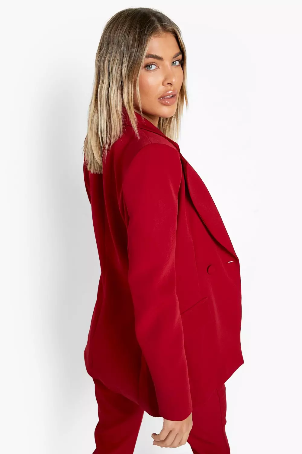 Nude Plunge Tailored Fitted Blazer alternative image
