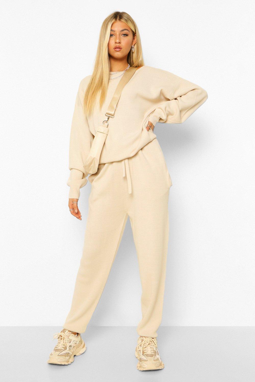 Tall Knitted Loungewear Set boohoo