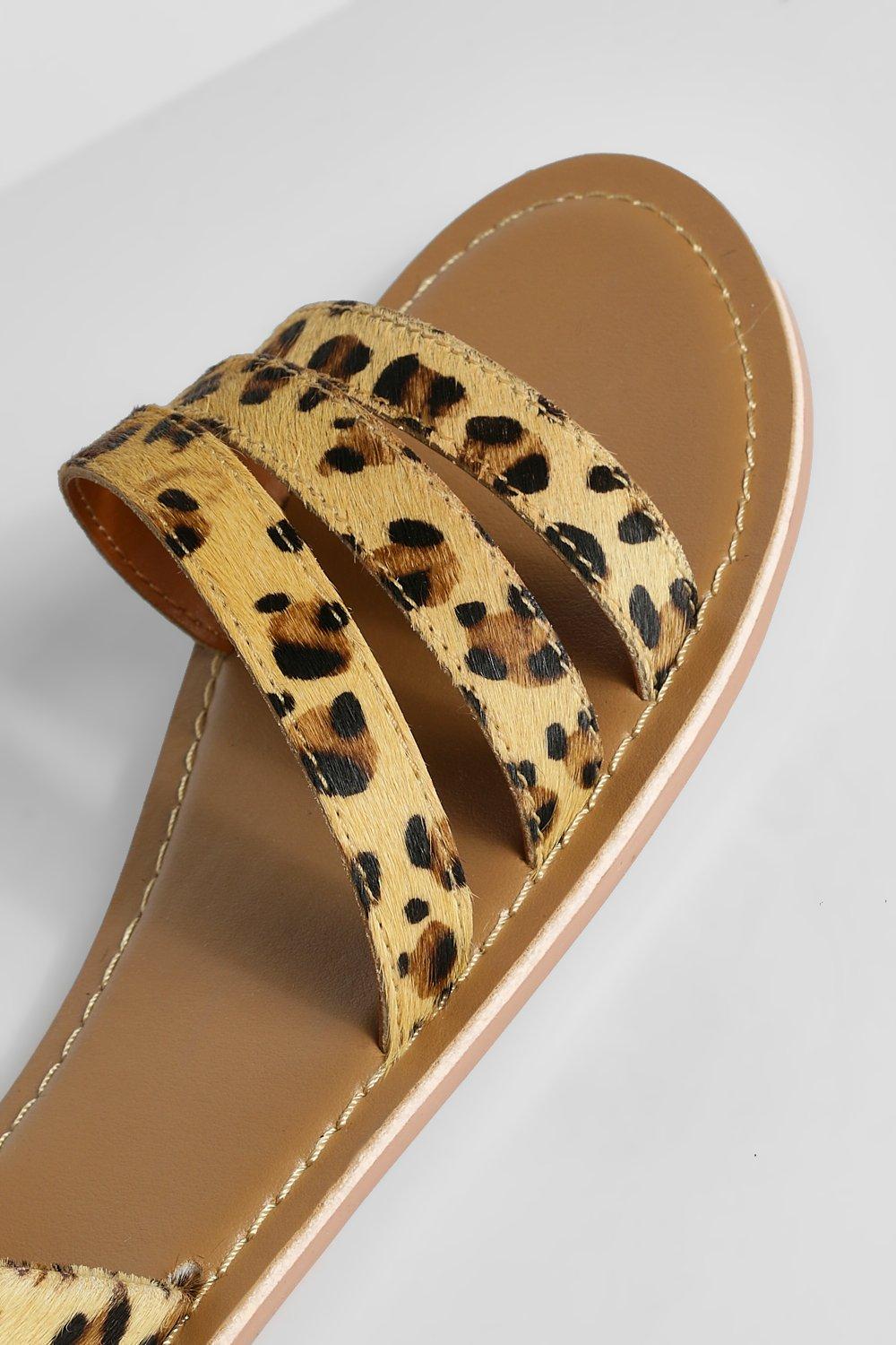 Dolce vita cheap leopard slide sandals