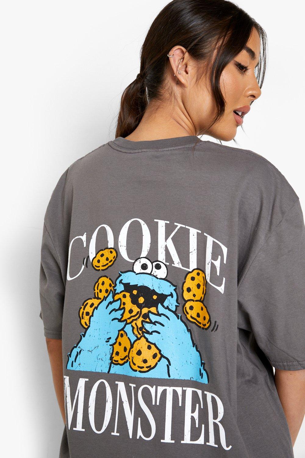 Camiseta oversize Monstruo de Galletas | boohoo