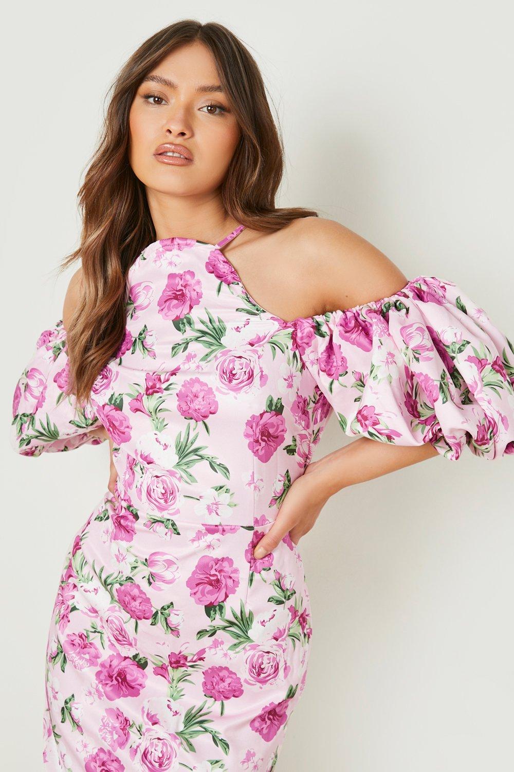 Peep on sale shoulder dress