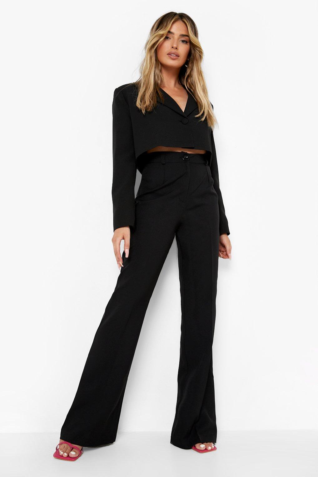 Tailored flared trousers