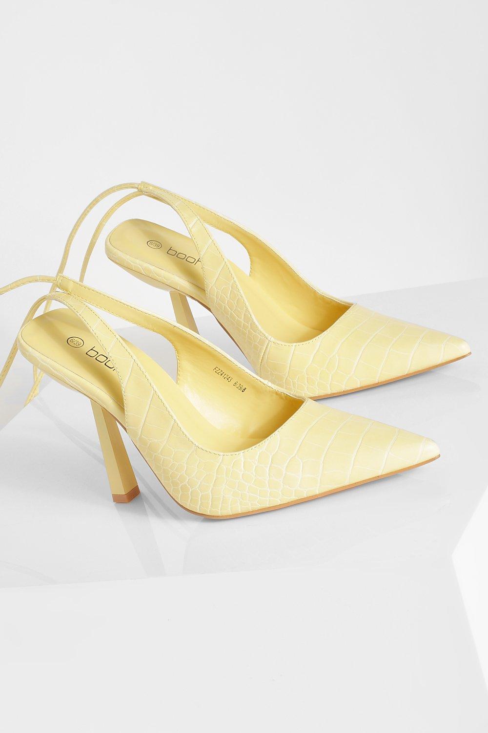 pale lemon shoes