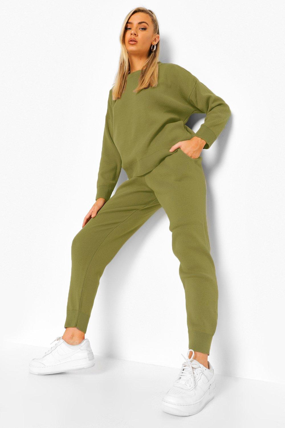 khaki tracksuit womens