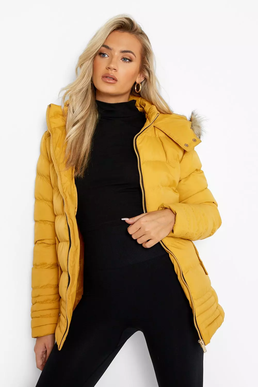 Boohoo mustard jacket sale