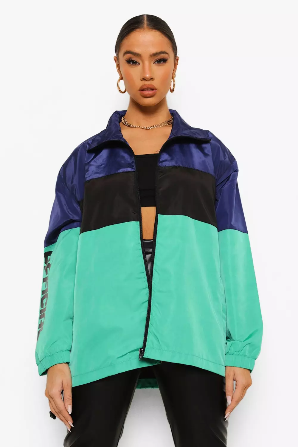 Windbreaker hot sale jacket boohoo