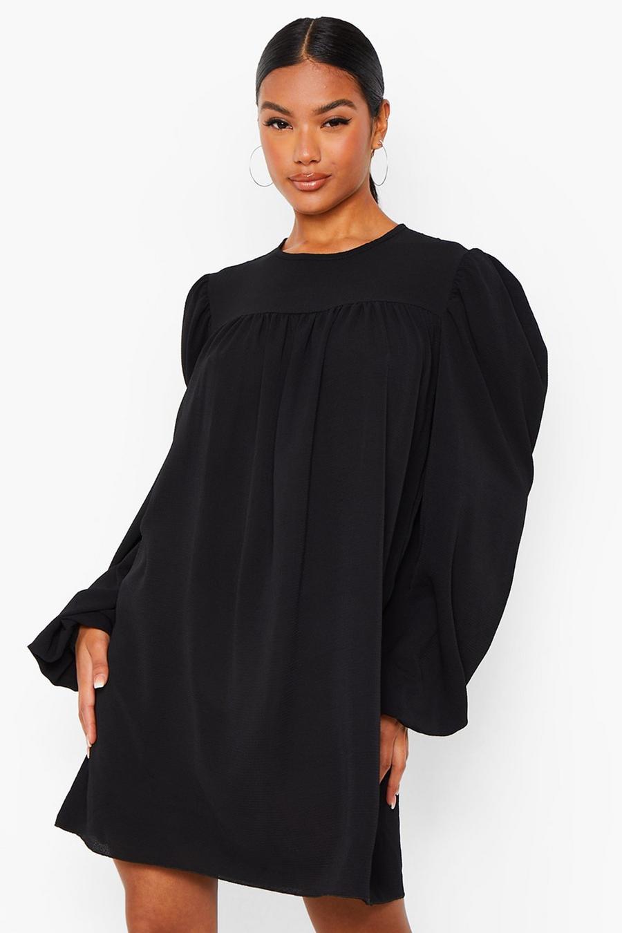 Woven Long Sleeve Shift Dress image number 1