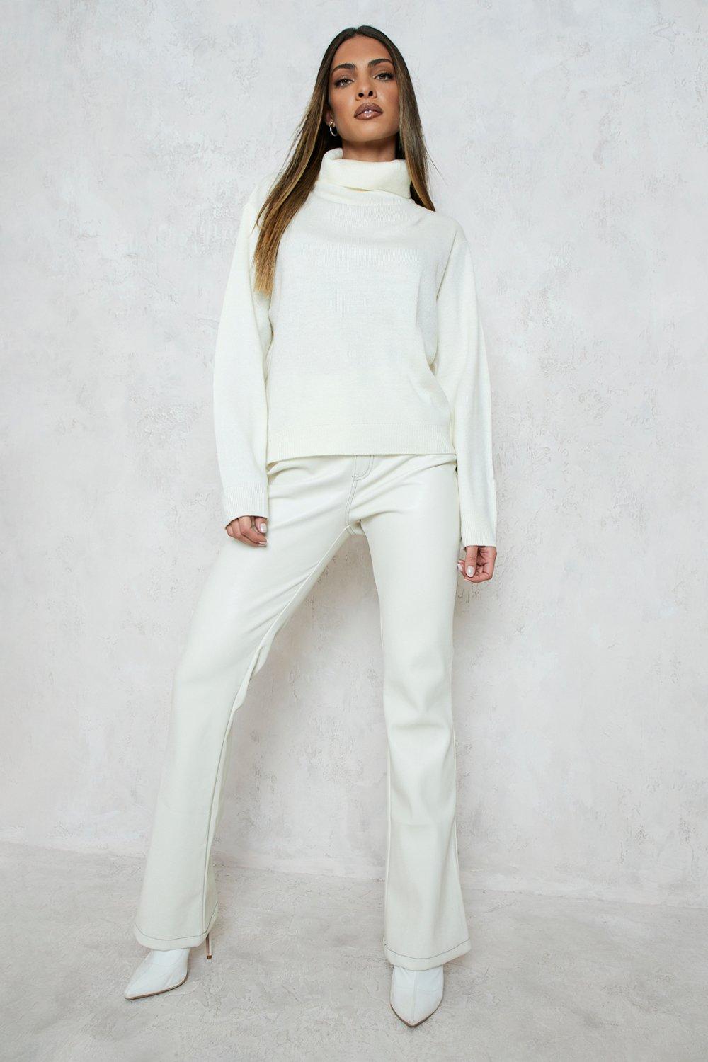 Boohoo white outlet turtleneck