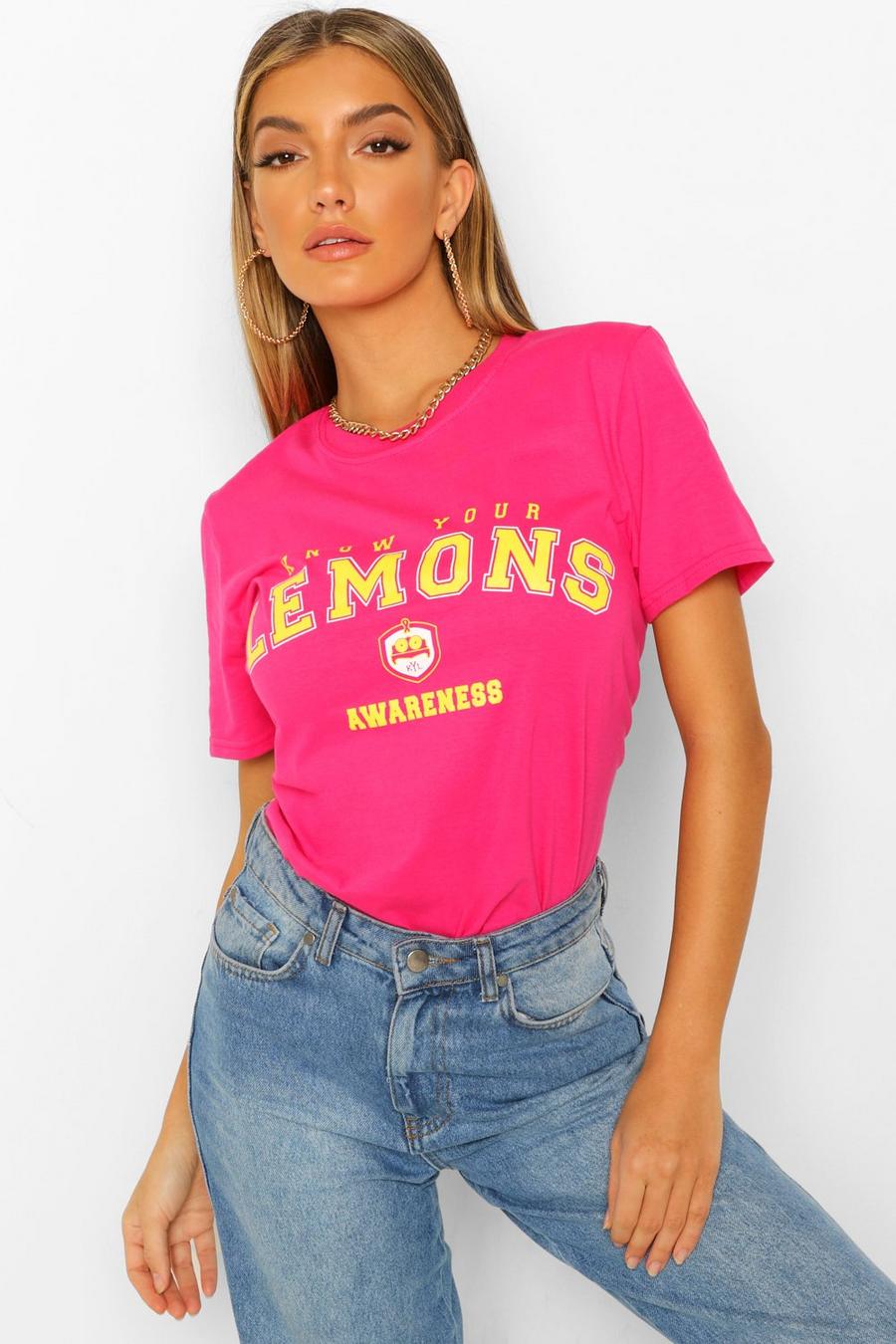 Know Your Lemons Liefdadigheids T-Shirt image number 1