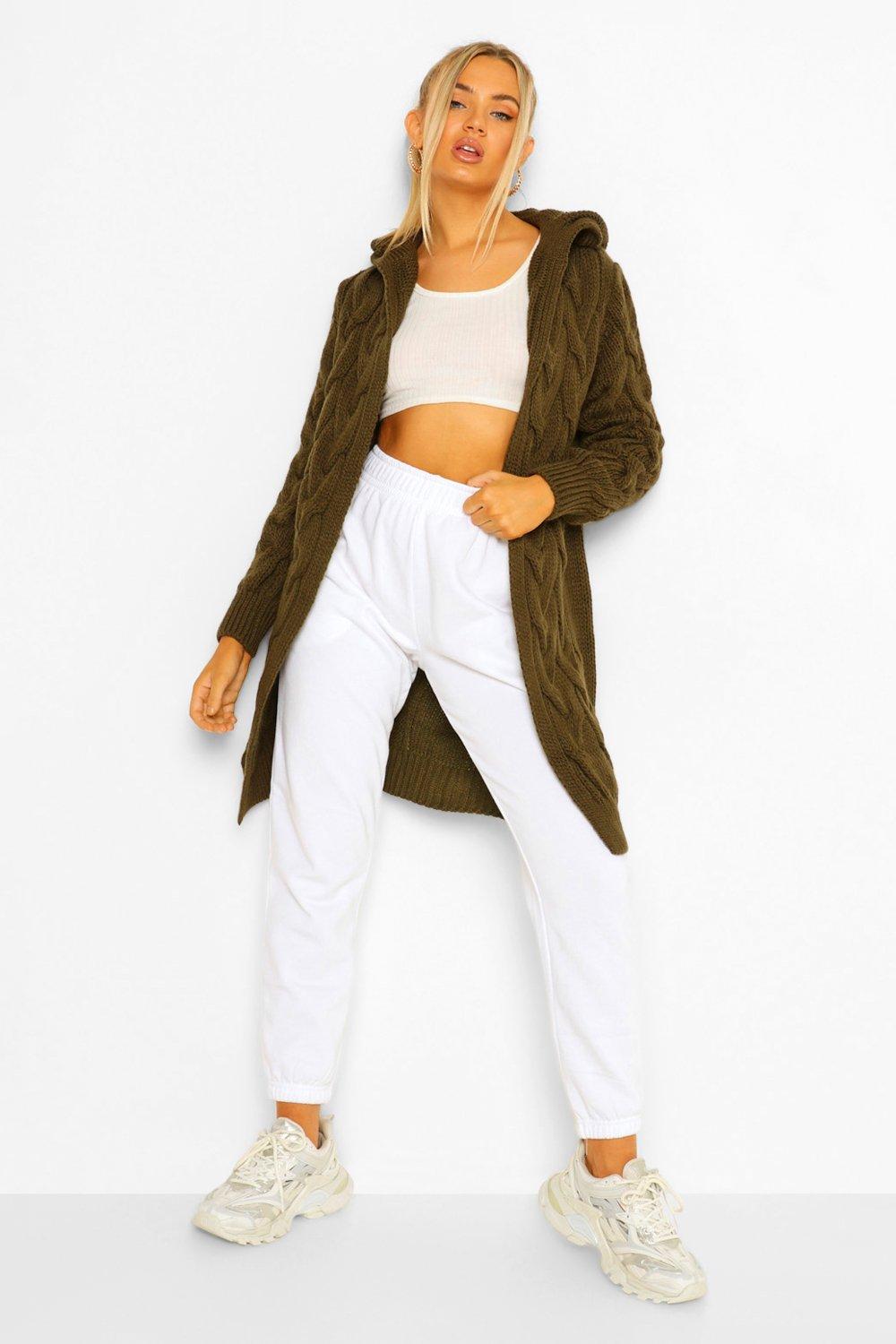 boohoo cable knit cardigan