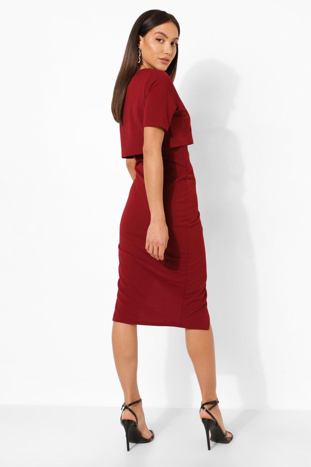 Boohoo wiggle hot sale dress