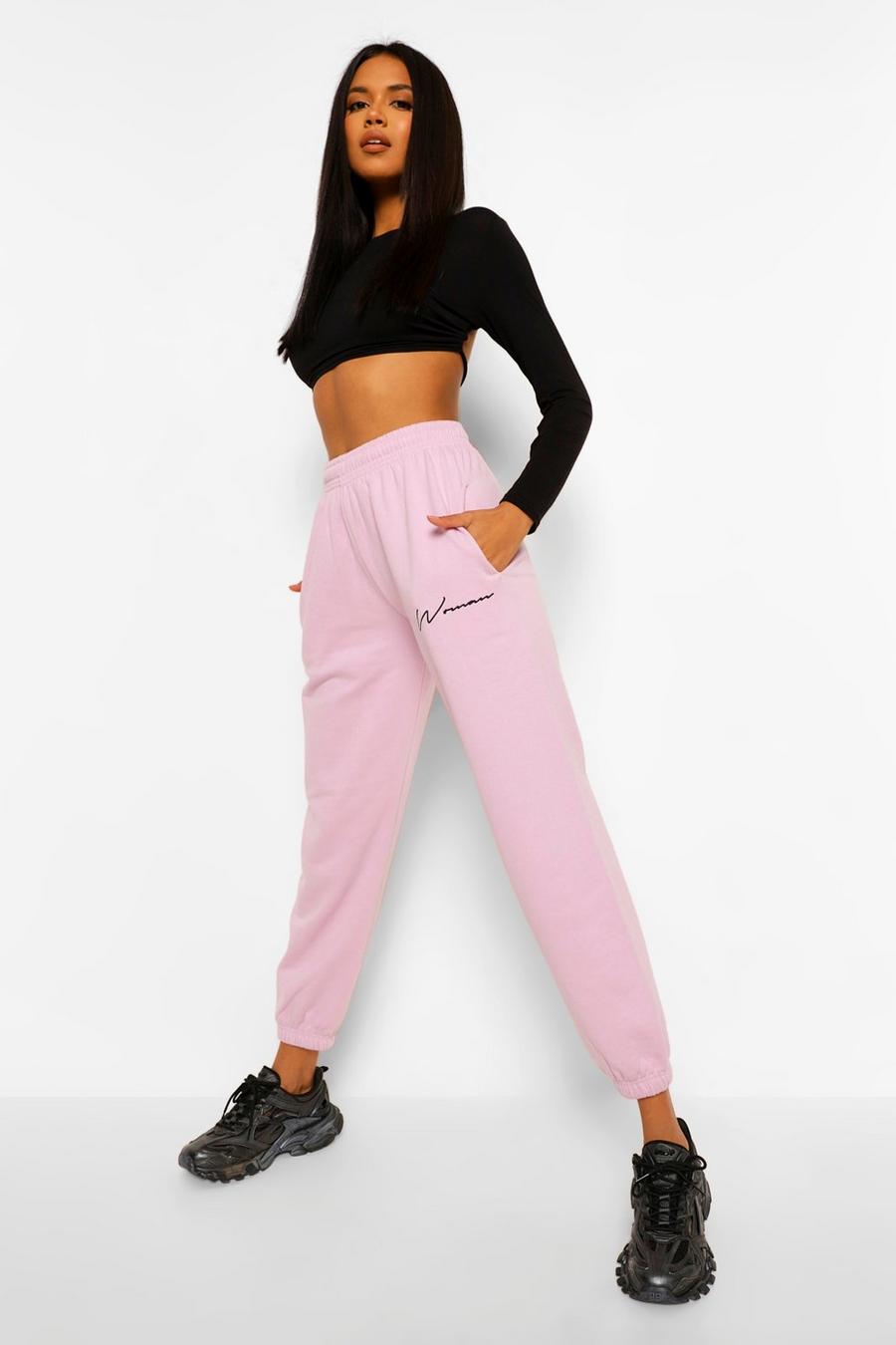 Lilac Woman Script Joggers image number 1