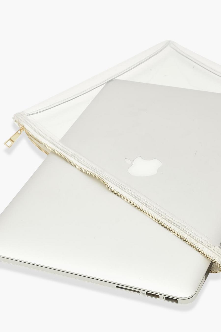 Transparente Laptop-Hülle mit Reißverschluss oben, Löschen image number 1