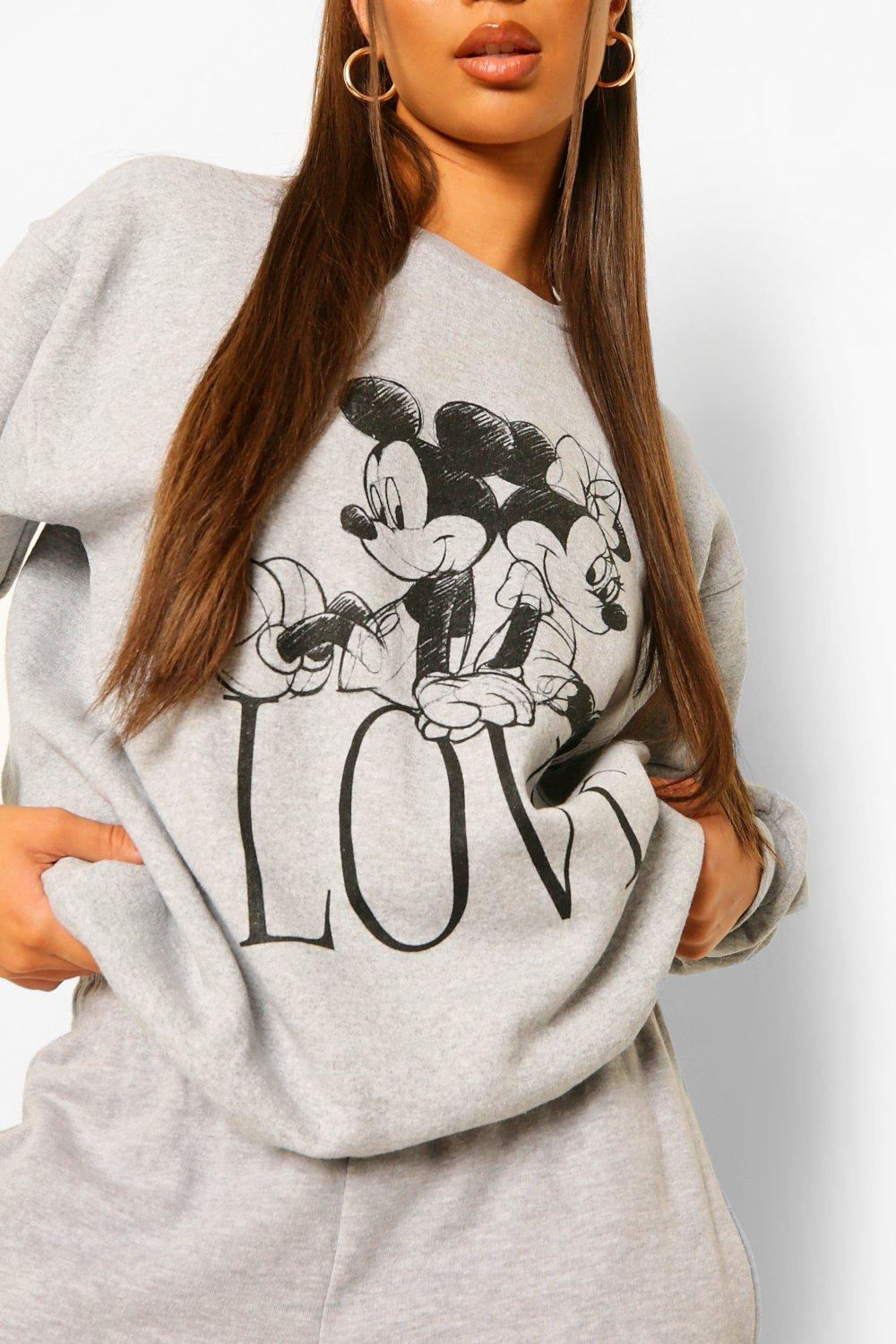 Mickey mouse hot sale sweatshirt womens