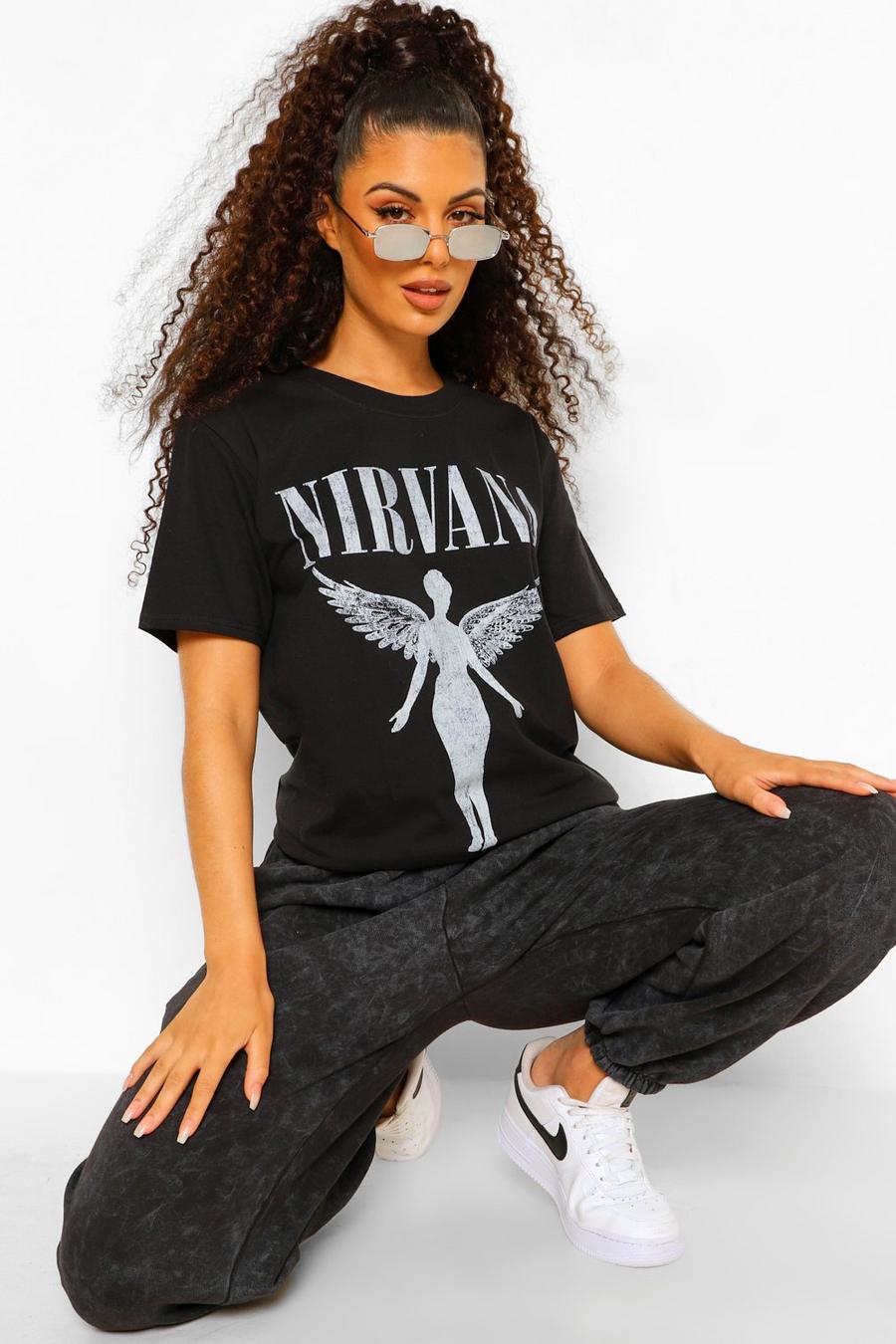Lizenziertes T-Shirt mit Nirvana-Engel image number 1