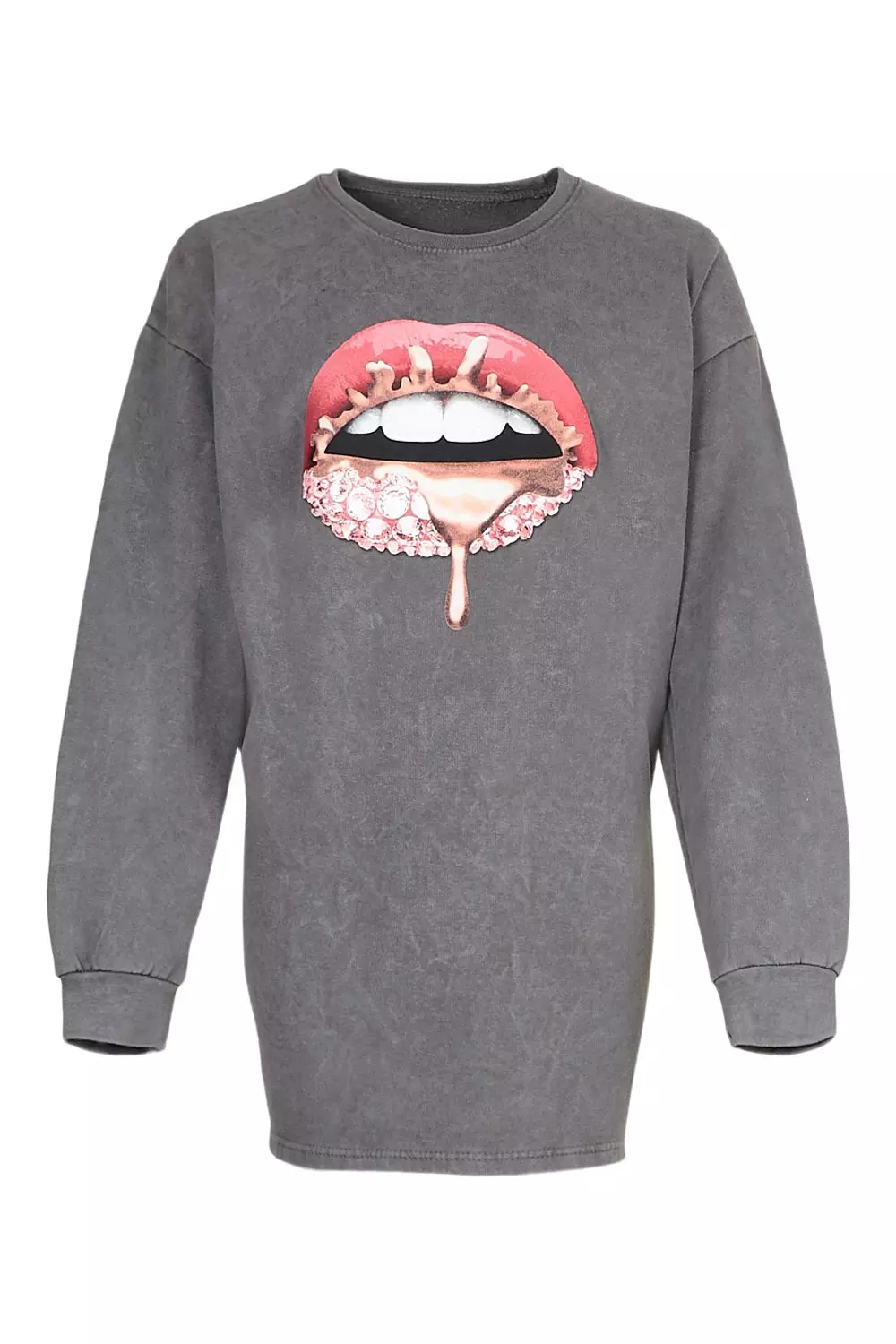 Lip top print sweatshirt