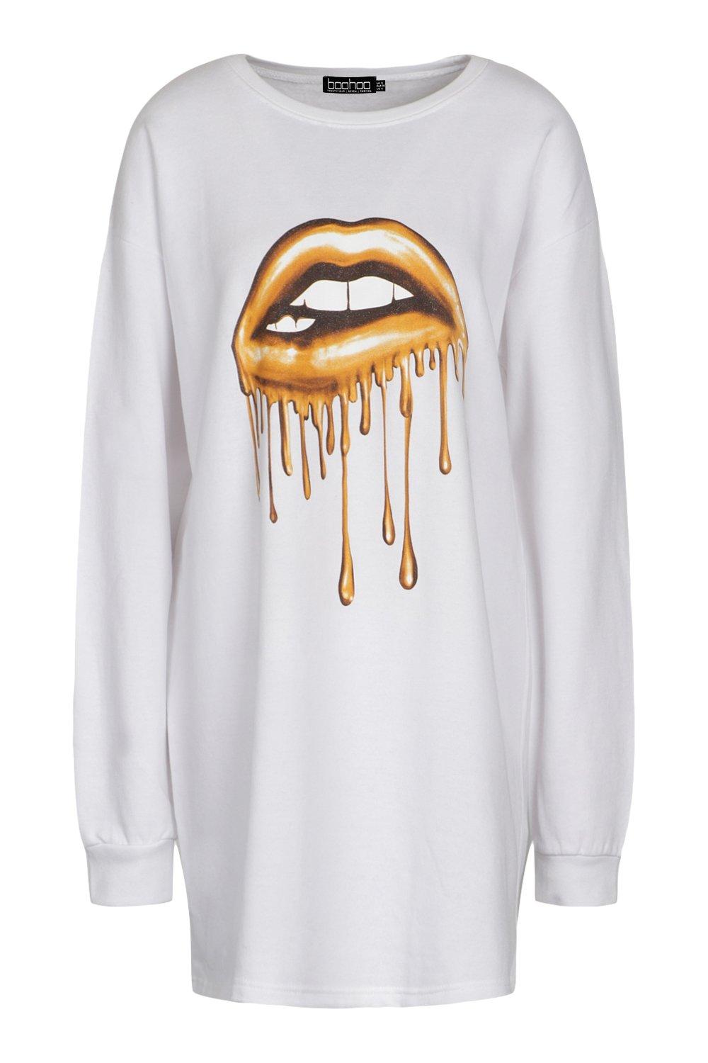 Lip on sale print sweater