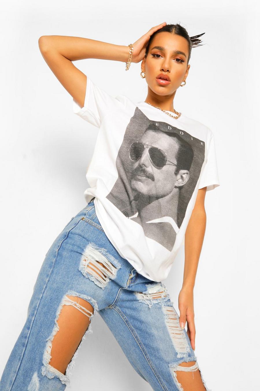 Lizenz T-Shirt mit „Freddie Mercury“-Foto-Print image number 1