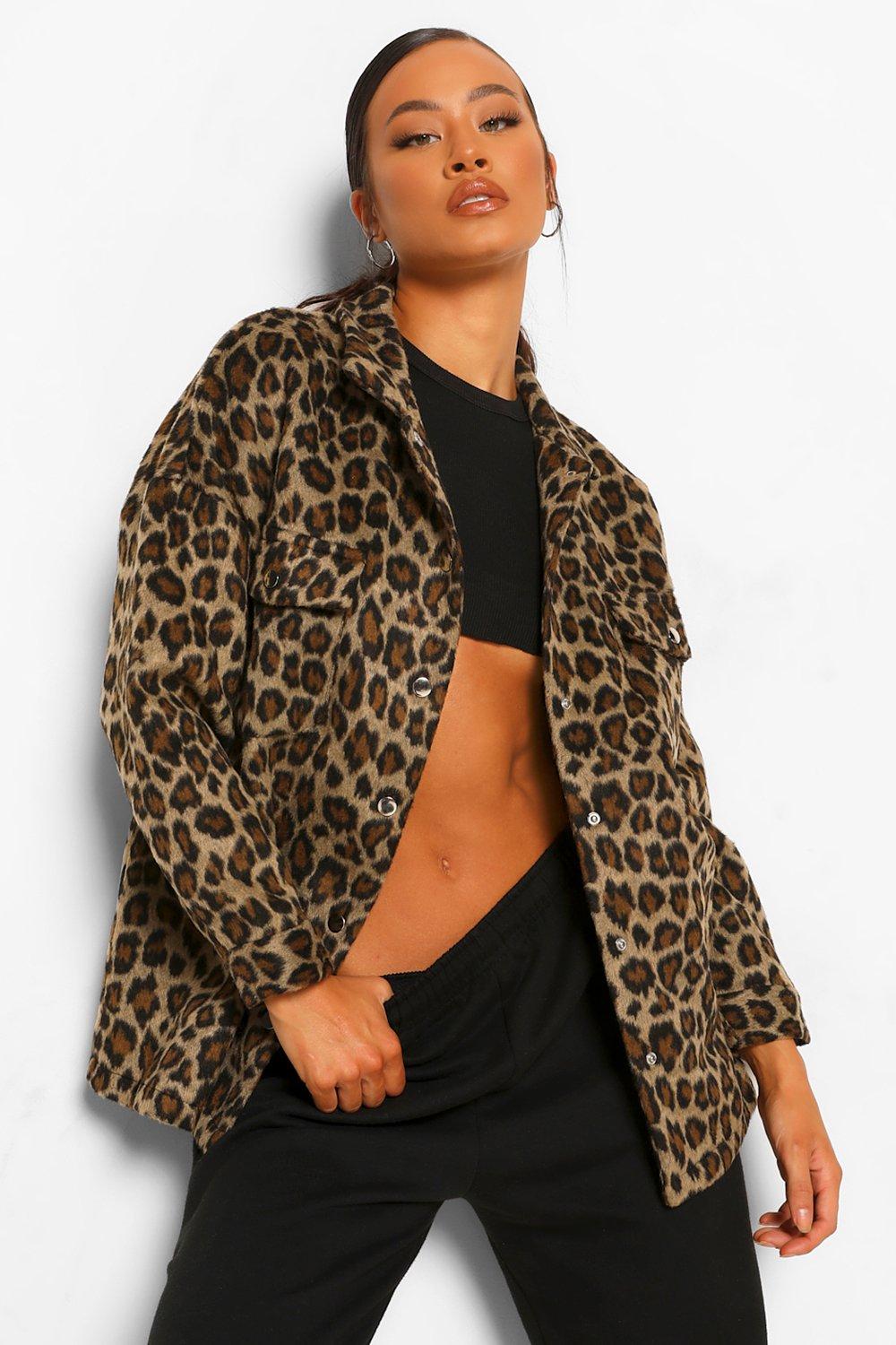 Leopard 2025 print shacket