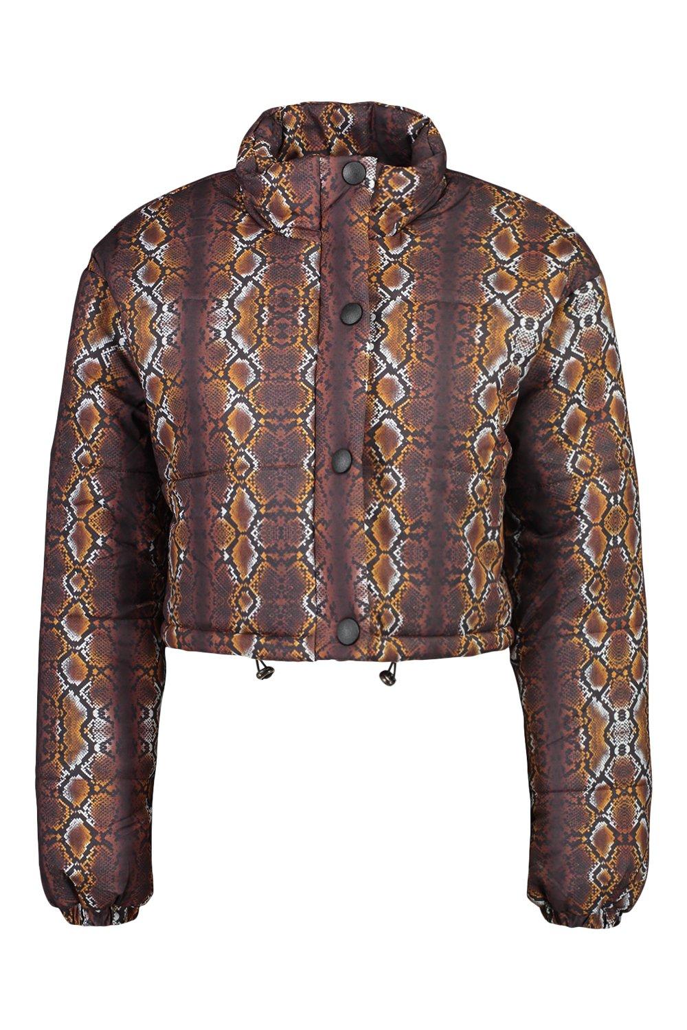 Boohoo snake print jacket best sale