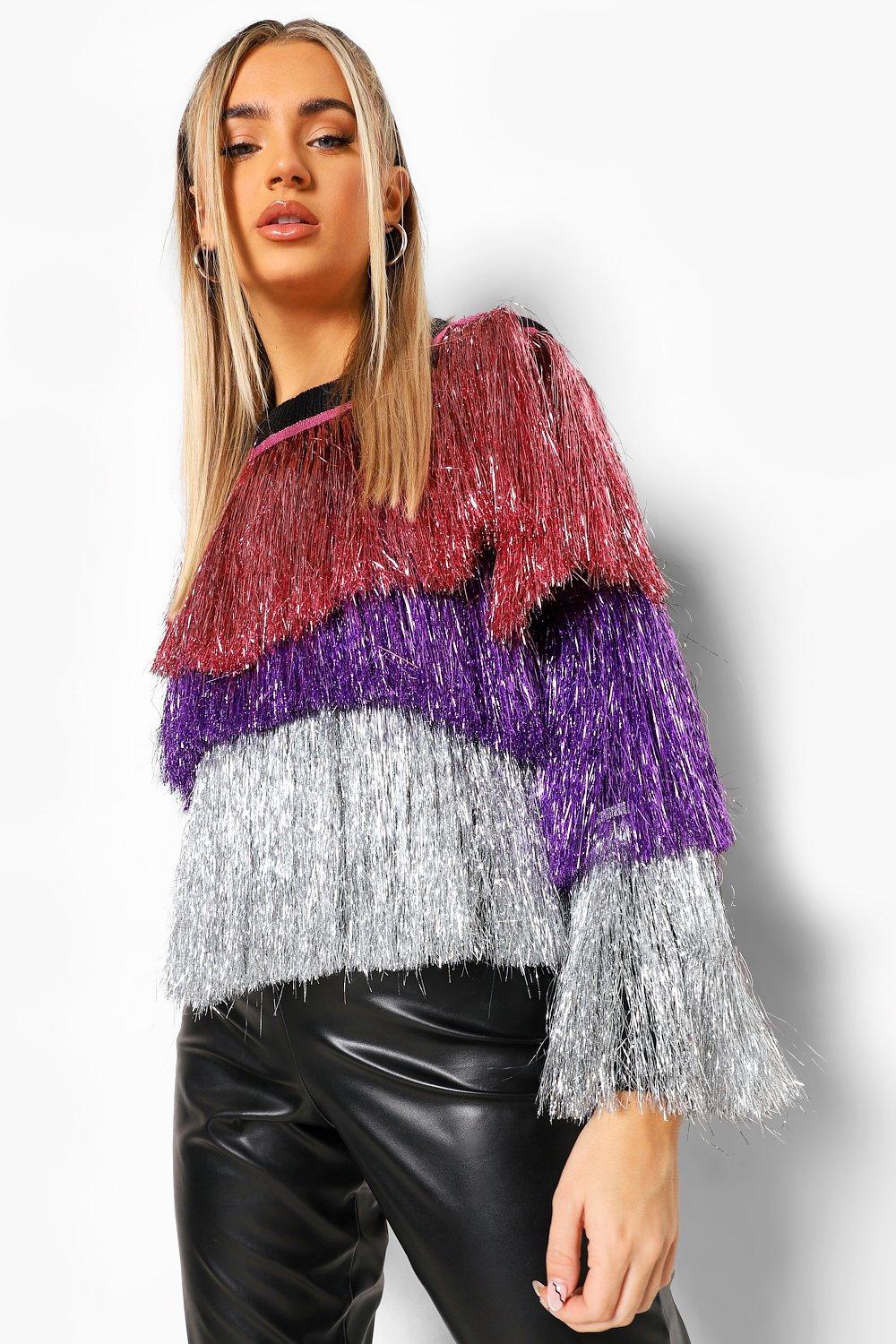 Ombre Tinsel Sweater