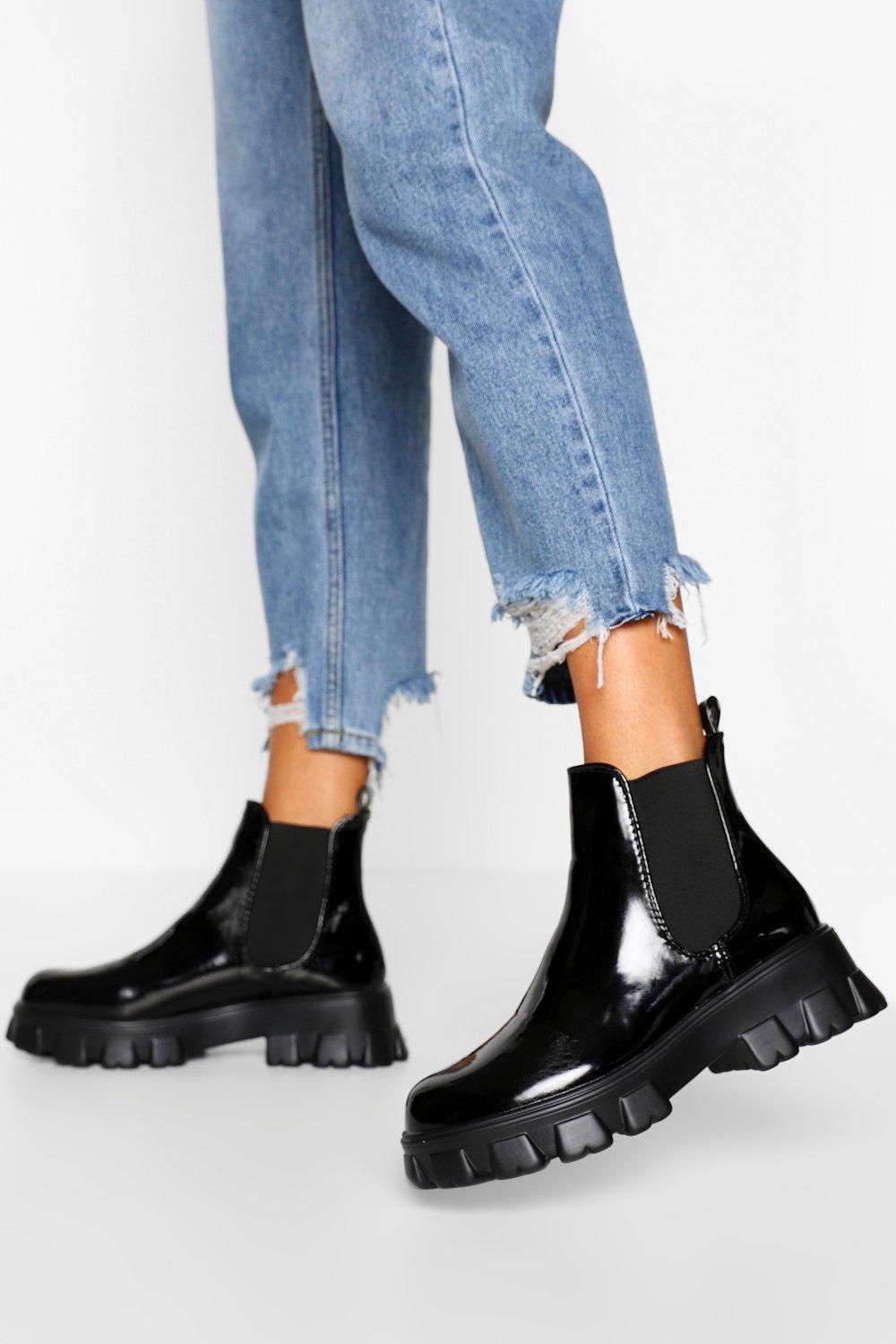 boohoo chunky boots