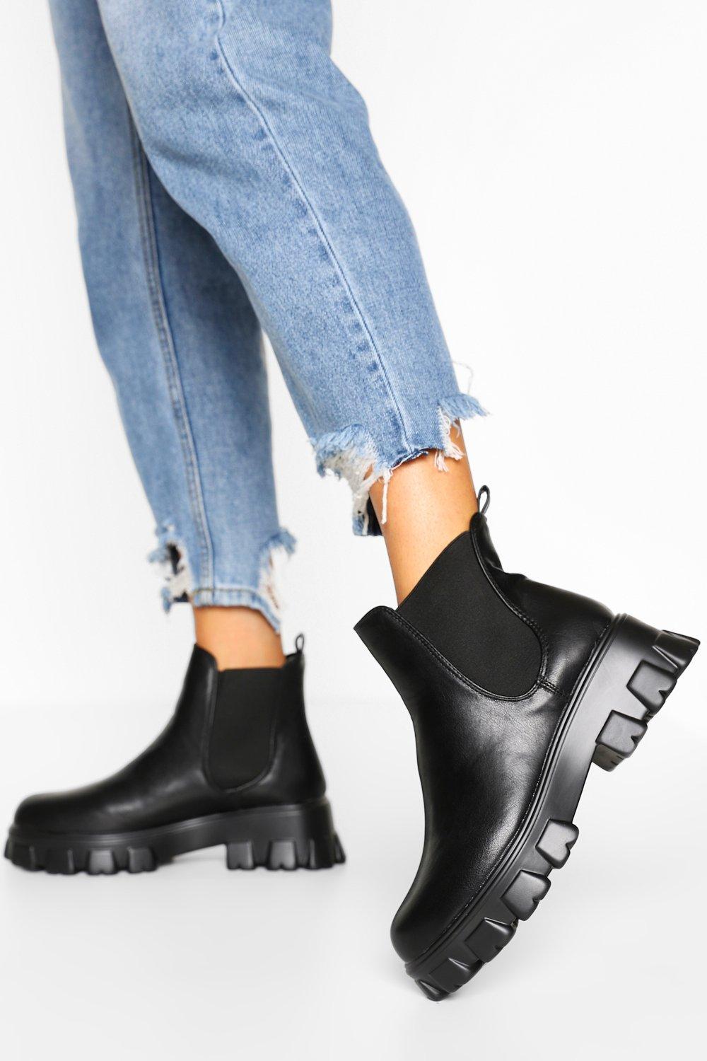 cleated platform boots