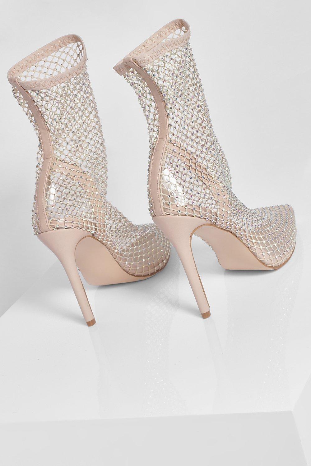 Mesh store sock heels