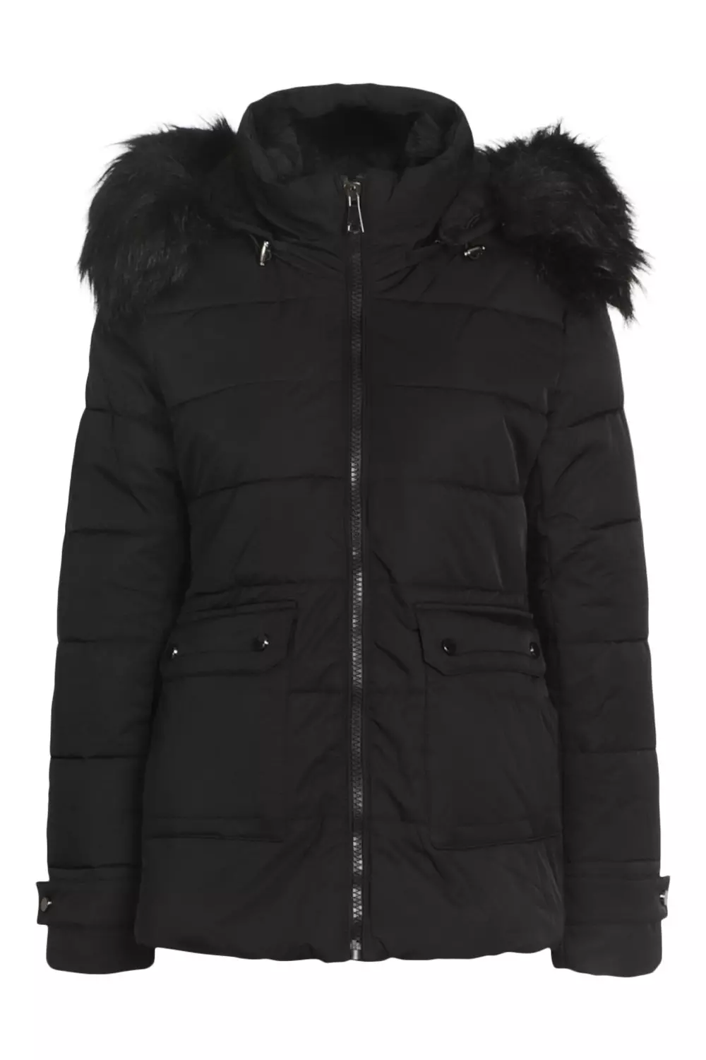 Fur lined puffer outlet jacket