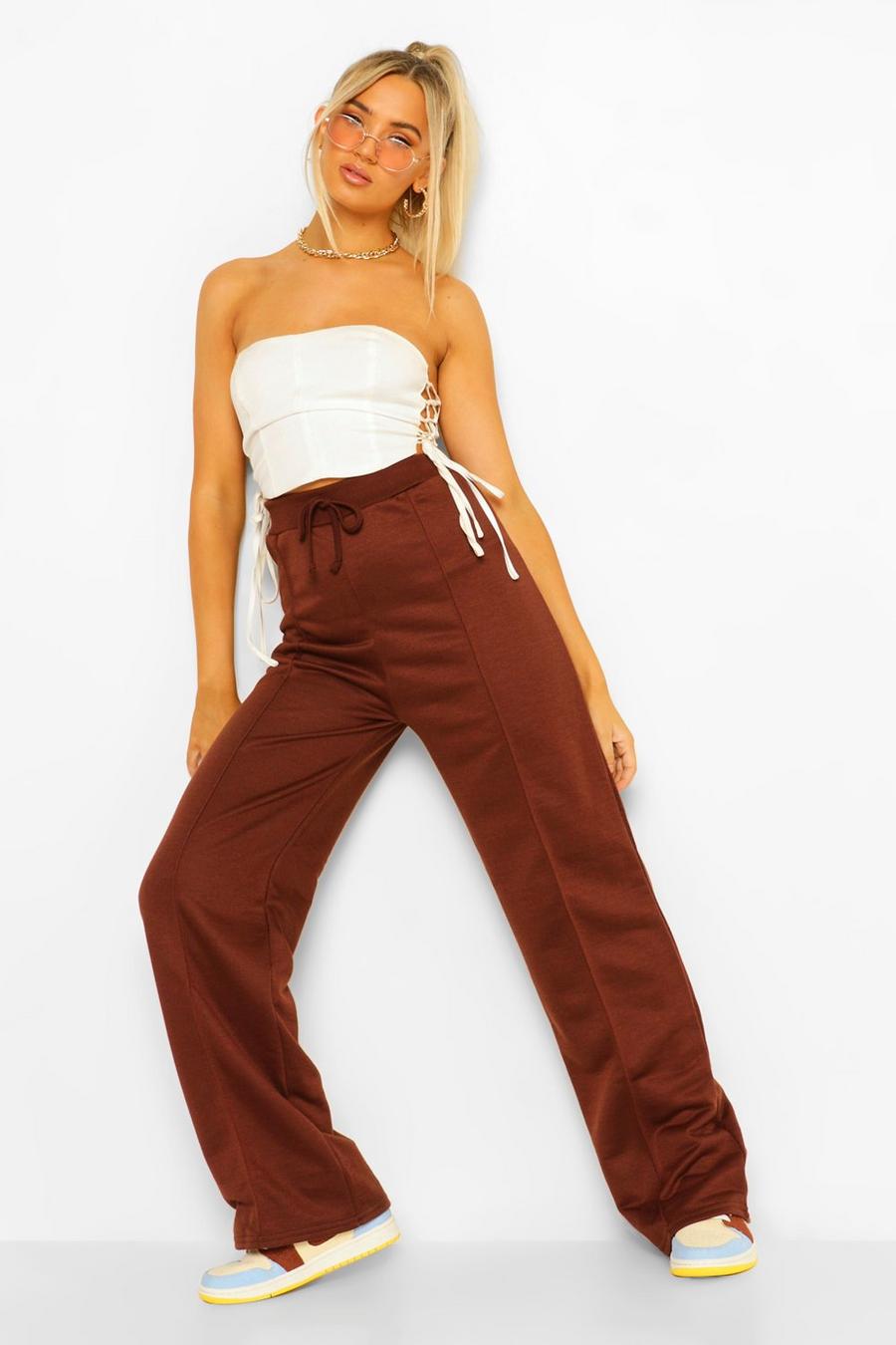 Seam Detail Wide Leg Joggers image number 1