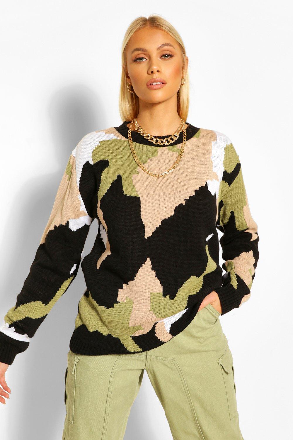 Camouflage jumper womens sale